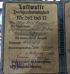 Luftwaffe Me.262 Qualification Document Left Page 
 
More Info:...