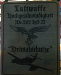Luftwaffe Me.262 Qualification Document Cover 
 
More Info:...