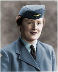 Jean I. Beaven 
Airwoman, RCAF, 1955 
 
Touched-up and colourized portrait of my mother, before she met my father.