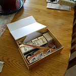 Tripods & Triplanes 
Play-test Box, with home-made tripods, self-printed cards (in tuck boxes), and templates. 
 
From October 2016