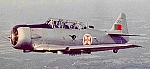 Harvard Mk.IV 1770, com o galgo preto de Tancos (B.A. 3) em 1969. C n 4 518, ex USAF 52 8597 e Luftwaffe AA+686, usado para instruo na Ota (B.A.2)